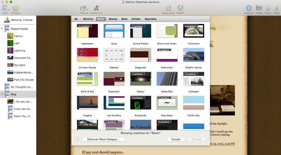 Sandvox for Mac v2.10.19