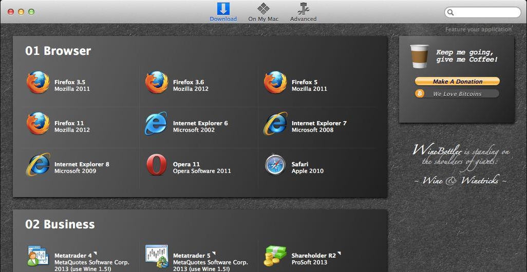 WineBottler for Mac v4.0.1.7