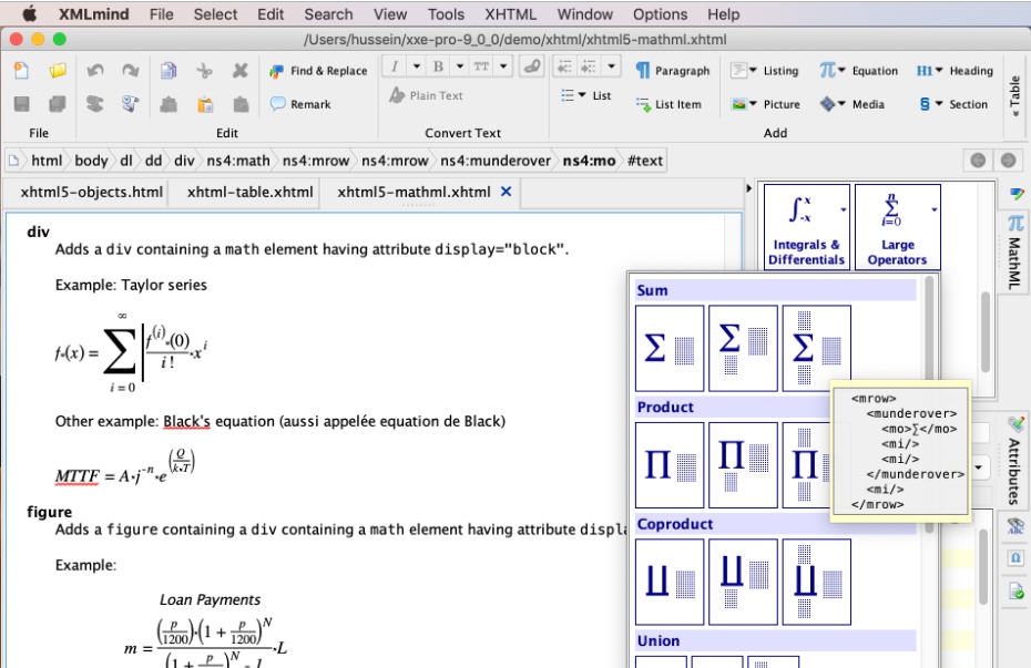 XMLmind XMl Editor for Mac v9.3.7