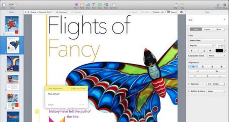 iWork for Mac v015