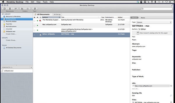 Mendeley Desktop for Mac v1.19.11