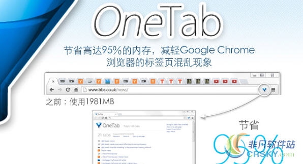 OneTab for Chrome v1.22