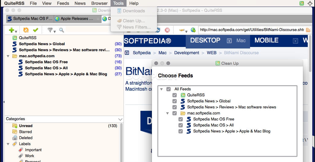 QuiteRSS for Mac v0.19.7