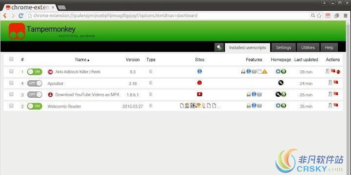 Tampermonkey beta for Chrome v4.10.6117
