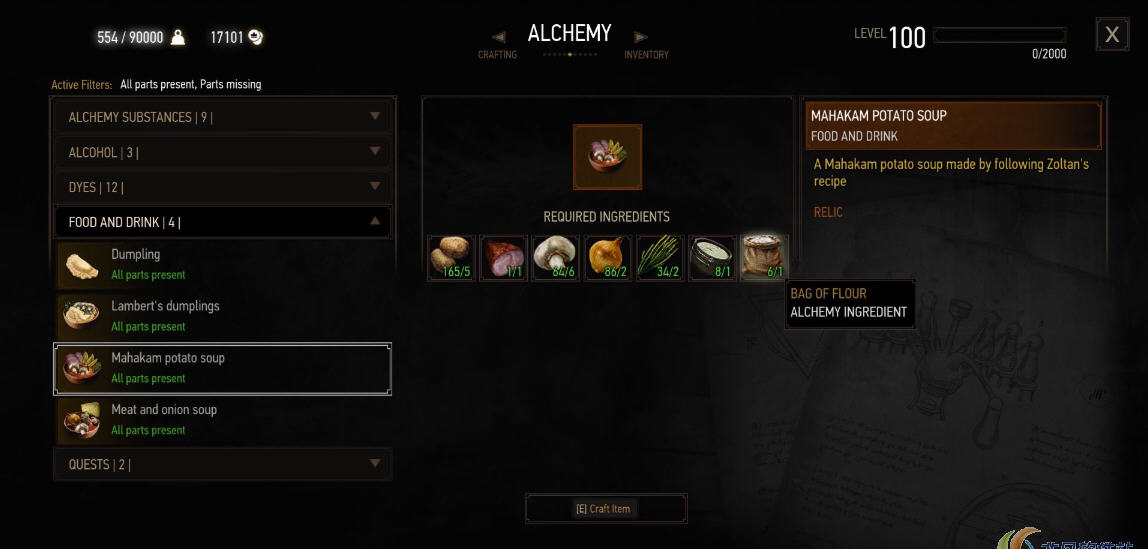 巫师3添加全新的餐食mod v1.36