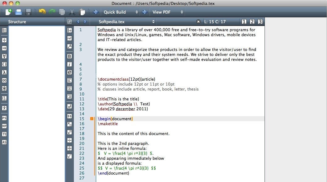 TeXMaker for Mac v5.0.11