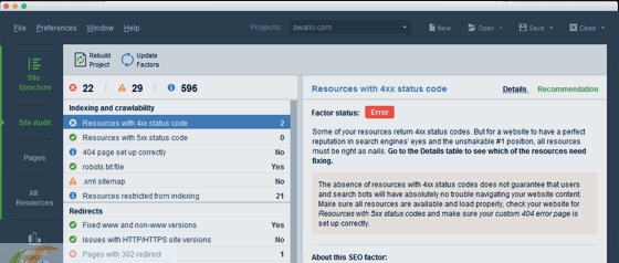 Website Auditor for Mac v4.46.12
