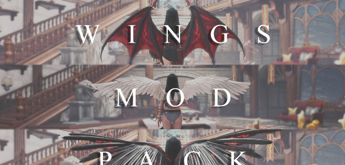 怪物猎人世界冰原帅气翅膀MOD v1.56