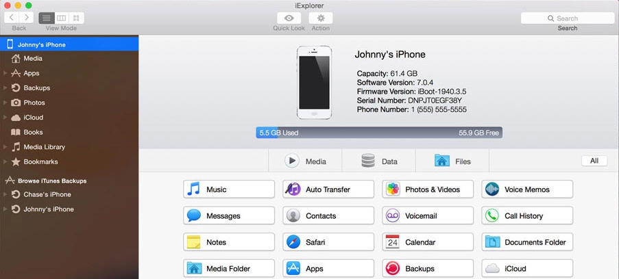 iExplorer for Mac v4.3.12