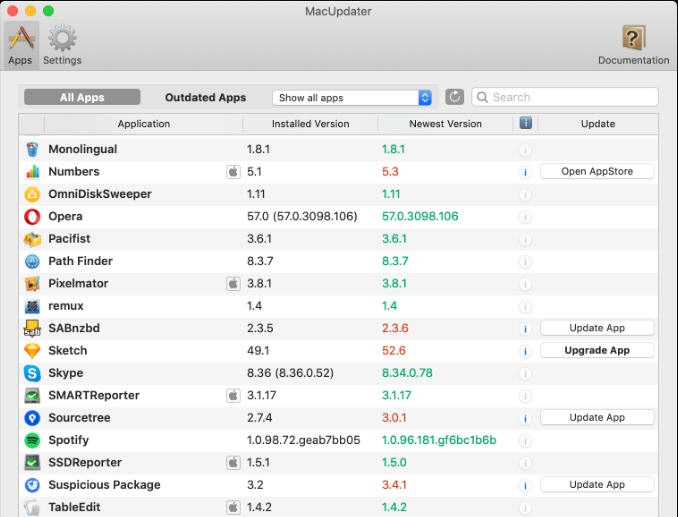 MacUpdater for Mac v1.5.8