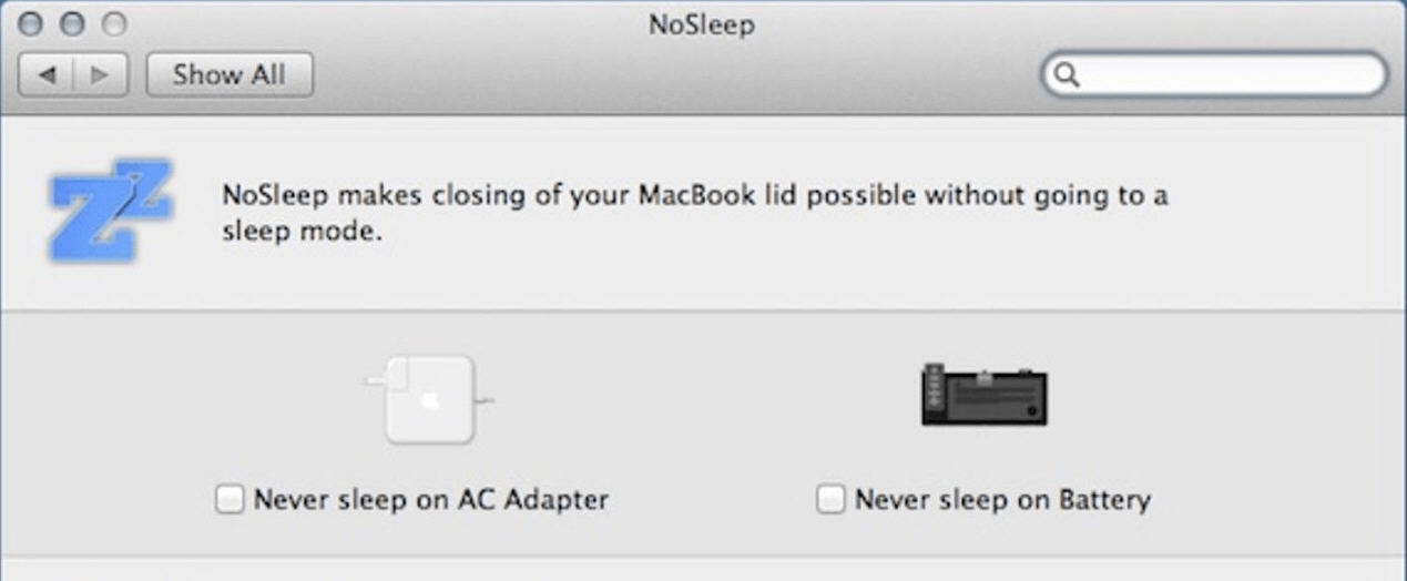 NoSleep for Mac v1.5.7