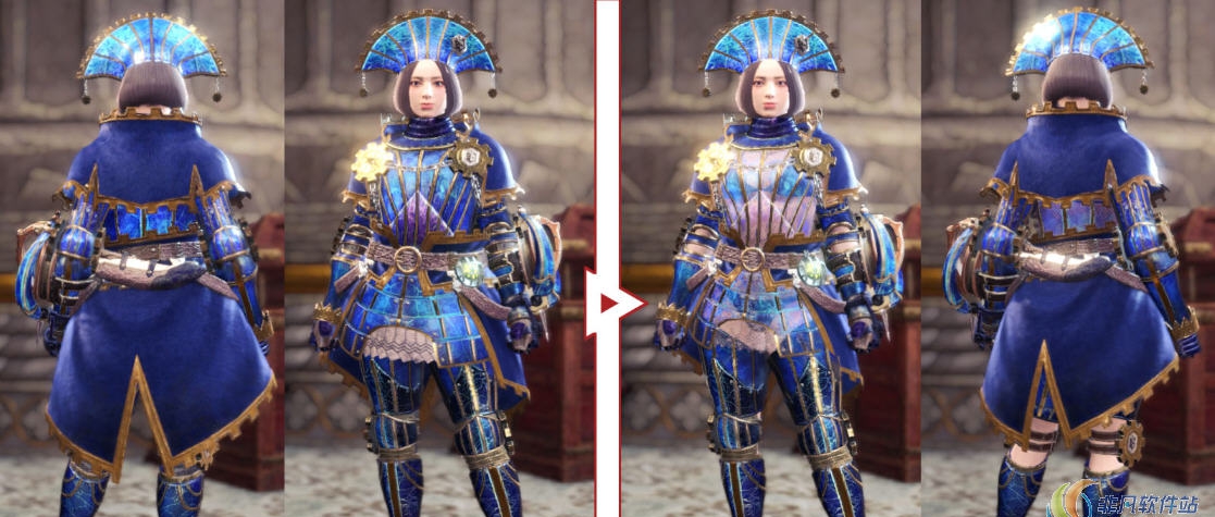 怪物猎人世界冰原半透明的女皇套MOD v2.23