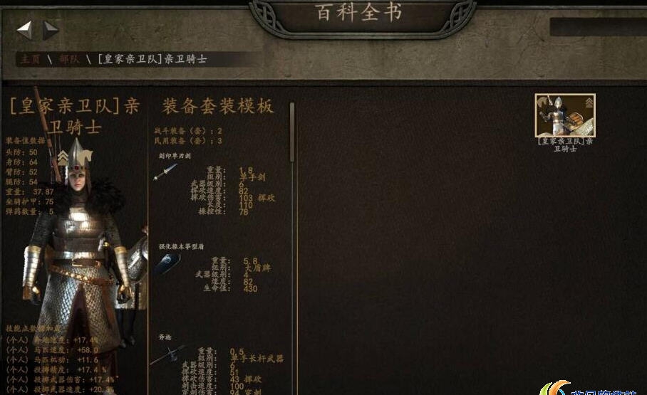 骑马与砍杀2百科全书装备MOD v1.48