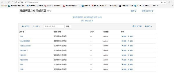kiftd(青阳网络文件传输系统) v1.0.9