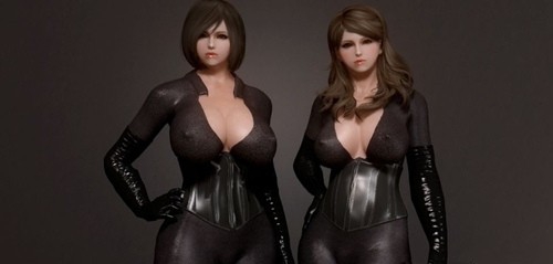 上古卷轴5天际女性敞胸轻薄紧身战斗服 2.4.9