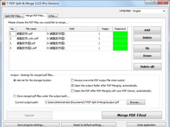 7-PDF Split & Merge(PDF分割合并工具) v4.1.6