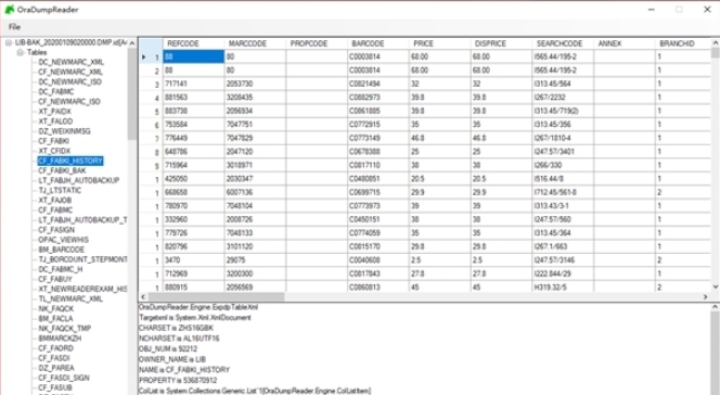 OraDumpReader(Oracle数据恢复工具) v0.8
