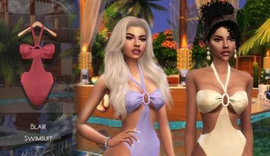 模拟人生4女性连体吊带泳装mod v2.59