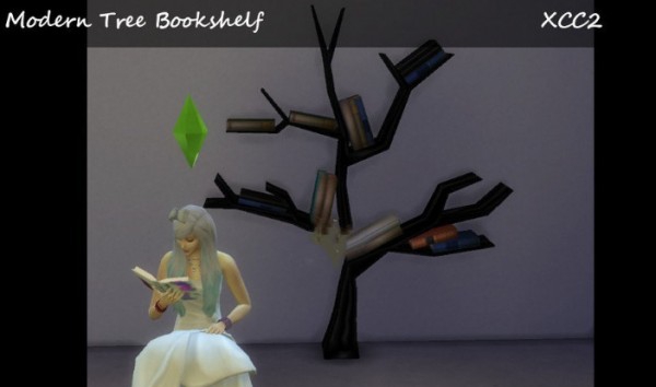 模拟人生4现代树木造型书架MOD v2.6