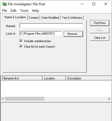 电脑文件快速搜索工具File Investigator Tools v3.36