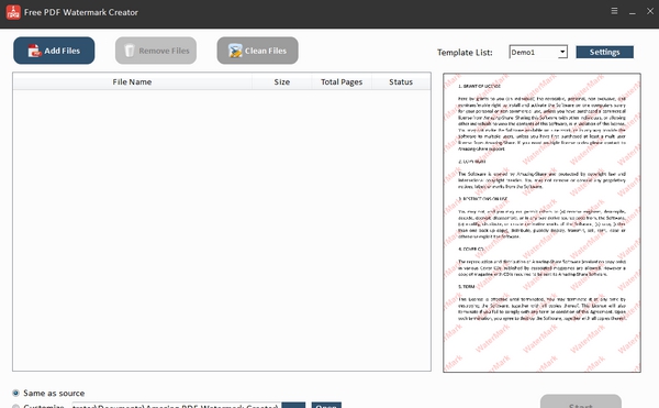 Free PDF Watermark Creator(PDF加水印工具) v11.8.0.6