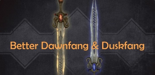 上古卷轴5重制版更好的黎明牙和黄昏牙MOD v2.11