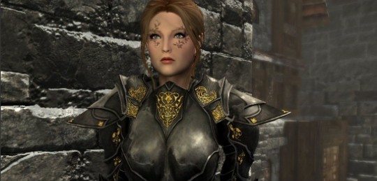 上古卷轴5重制版神圣的金饰黑檀木装甲MOD v3.59