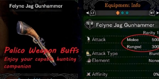 怪物猎人世界冰原Palico武器强化MOD v1.45