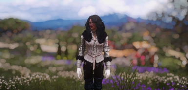 巫师3狂猎叶奈法白色贵族服饰MOD v3.87