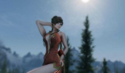 上古卷轴5重制版清凉修身旗袍MOD v2.8