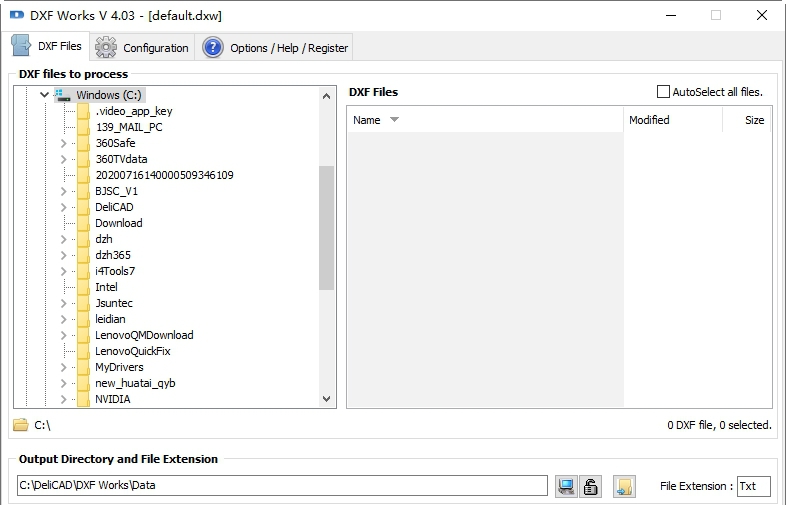 DXF文件数据提取DXF Works v4.07