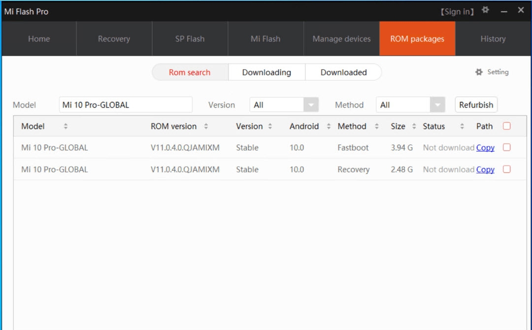MiFlashPro国际版(小米售后专业刷机工具) v5.3.714.42