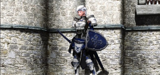 上古卷轴5重制版Elphintos女性骑士套装MOD v1.17