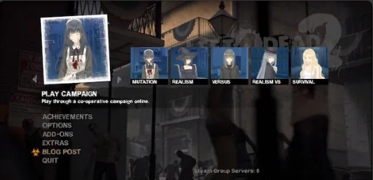 求生之路2Yuri VN鲜花菜单图标MOD v2.84