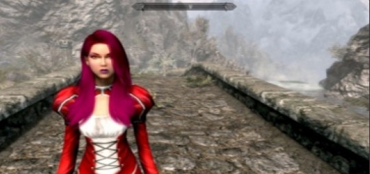 上古卷轴5重制版红色军刀连衣裙MOD v3.35