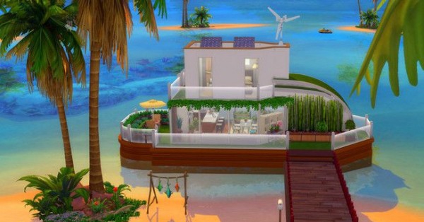 模拟人生4生态船屋迷你游艇MOD v1.90