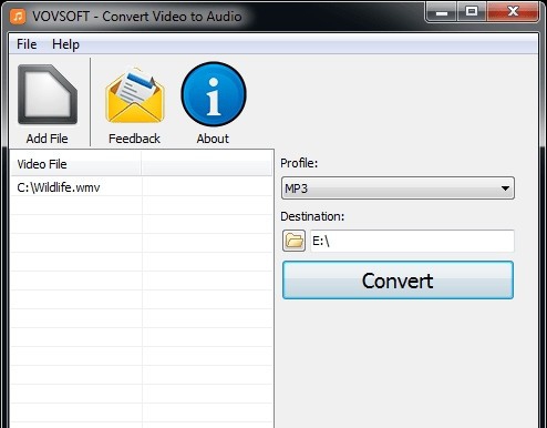 Vovsoft Convert Video to Audio(视频转音频软件) v1.8