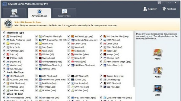 Rcysoft GoPro Video Recovery(GOpro数据恢复工具) v8.8.0.6