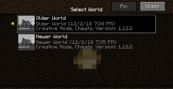 我的世界存档置顶MOD v3.15