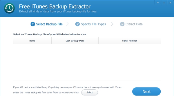 Free iTunes Backup Extractor(iTunes数据提取器) v6.2.0.5