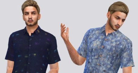 模拟人生4男士夏季休闲衬衫MOD v2.11