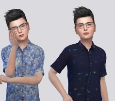 模拟人生4男孩的夏季衬衫MOD v3.75