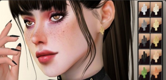 模拟人生4小型珍珠仙人掌耳环MOD v3.64