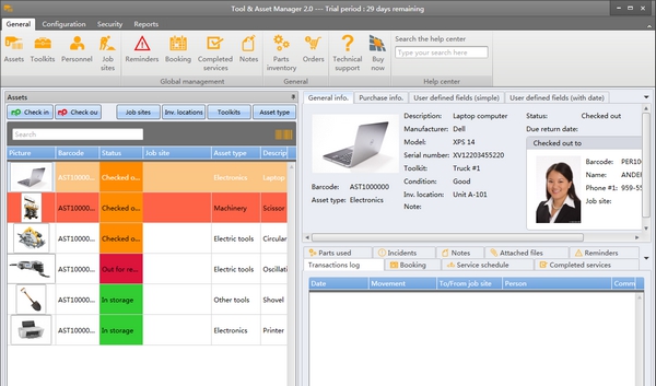 Tool & Asset Manager(物流设备跟踪软件) v2.11
