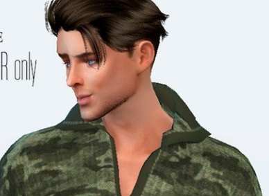 模拟人生4男士军事迷彩衬衫MOD v2.6