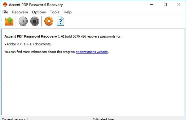 Accent PDF Password Recovery(PDF密码恢复工具) v1.46