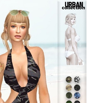 模拟人生4女性迷彩泳装MOD v1.80