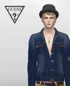 模拟人生4男士户外牛仔夹克MOD v3.57