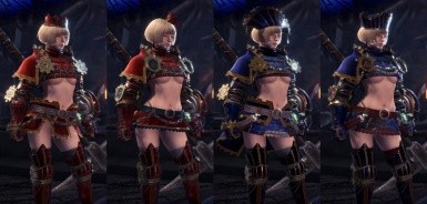 怪物猎人世界冰原轻薄的女性炎龙套MOD v1.18