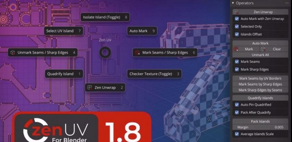 Zen UV(Blender快速创建UV三维模型插件) v1.12